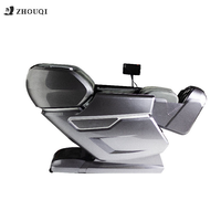 Fauteuil de massage corporel complet Zhouqi OEM Factory de luxe avec écran tactile LCD, IA et gravité zéro 4D, produit d'occasion de niveau King