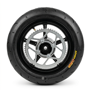 Juego <span class=keywords><strong>de</strong></span> Ruedas Supermoto KYZ <span class=keywords><strong>de</strong></span> 12 Pulgadas, Buje CNC, Kit <span class=keywords><strong>de</strong></span> Mejora para Carreras, Compatible con Neumáticos Yozma Tuttio, Sur-Ron Ultra Bee - Product Image 2