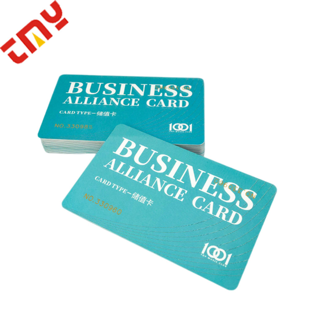 High Quality Creative PVC Printing Vip Membership Card Custom Plastic Business Card With With Serial Number
