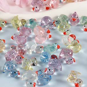 Venta al por mayor Mini pato resina accesorios DIY decoraciones hechas a mano Bling transparente zapato alfileres 3D <span class=keywords><strong>Dunk</strong></span> zapato encantos para zuecos zapatillas - Product Image 4