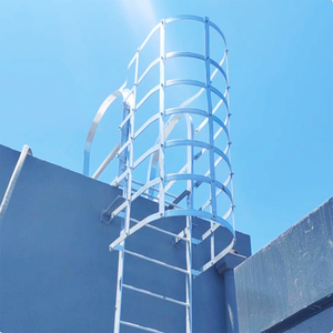 <span class=keywords><strong>Precio</strong></span> barato Industrial al aire libre de aluminio de seguridad jaula para gatos <span class=keywords><strong>escalera</strong></span> de paso Diseño Vertical - Product Image 1