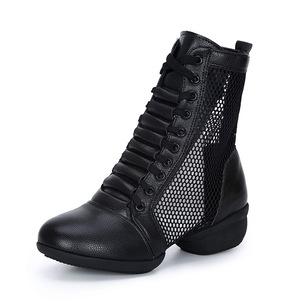 <span class=keywords><strong>Chaussures</strong></span> de danse Tango/<span class=keywords><strong>Flamenco</strong></span> pour femmes, nouvelles bottes mi-hautes à talon carré pour l'automne-hiver, style sportif et confortable - Product Image 3