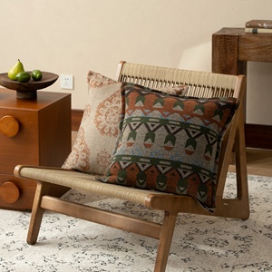 Fodera per cuscino in velluto morbido jacquard etnico boho retrò, decorazione per la casa, federa vintage lavabile in lavatrice - Product Image 6