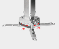 Support de plafond en alliage d'aluminium pour l'ingénierie, fabricant de supports pour projecteurs laser domestiques