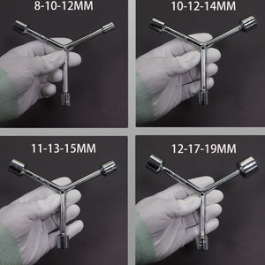 Khc Y-Type ประแจหกเหลี่ยมปลายคู่หัวเหล็กคาร์บอนสามง่ามเกรดอุตสาหกรรมอเนกประสงค์1ปีสั้น - Product Image 2