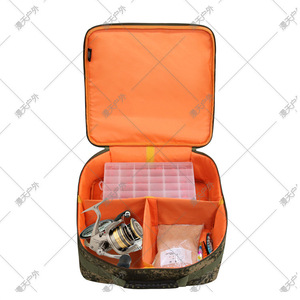 Sac de pêche camouflage grande capacité, boîte à moulinets réglable, sac de rangement extérieur multifonction en tissu Oxford - Product Image 5