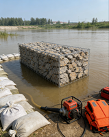 Gabions, paniers gabion, paniers en fil de fer galvanisé avec clôture en treillis métallique, produit de haute qualité