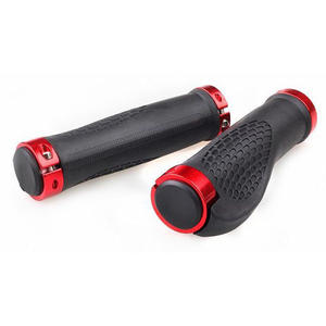 RIDERACE-<span class=keywords><strong>Manillar</strong></span> ergonómico de goma antideslizante para bicicleta de montaña, 1 par, con cojín suave, bloqueo <span class=keywords><strong>en</strong></span> el mango, accesorios para bicicleta - Product Image 4