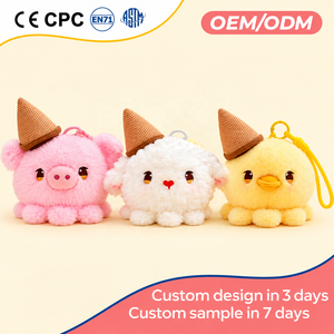 Portachiavi Peluche Personalizzato a Forma di Maialino, Animale di Peluche Imbottito con Muso, Ideale come Regalo di Compleanno e Decorazione per la Casa - Product Image 1