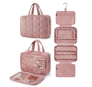 Jewelry Organizer Puffy Makeup Cosmetic <b>Bag</b> Hanging <b>Travel</b> <b>Toiletry</b> <b>Bag</b> for <b>Toiletries</b> - Product Image 3