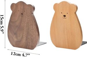 Vente en gros d'entretoises à livres en bois de noyer rustique de luxe, modernes, à couleurs contrastées, avec logo personnalisé, taille moyenne, pour décoration intérieure - Product Image 2