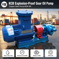   Pompe à huile à engrenages auto-amorçante 135 LPM 3 KW, pompe à huile combustible antidéflagrante à engrenages en bronze 1420 tr/min, vente directe usine