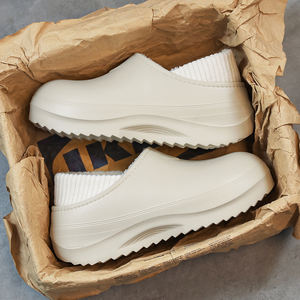 Unisex Fleece Lined Warm <b>Slippers</b> Waterproof Faux <b>Leather</b> Upper Non-Slip Sole Home Outdoor Winter Comfort <b>Slippers</b> - Product Image 4