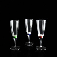 Bar kaynağı Led plastik cam bardak sıvı su aktif ışık fincan flaş ışığı Led kupa bardak