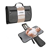 Tapis à langer portable pour bébé - Tapis à langer et sac de voyage pour le change de couches