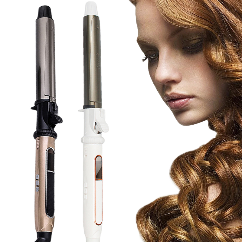 Wholesale factory prices 2022 ceramic lcd hair curler magic hair curler automatic curling iron