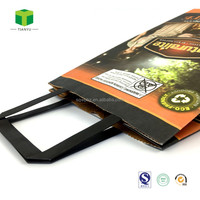 Sacs d'emballage pour charbon de bois de barbecue en papier kraft chimique biodégradable imprimés sur mesure (2 kg-10 kg 10 LBS-20 LBS)