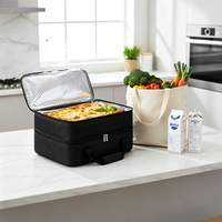 Sac Isotherme Portable Tendance pour Plats Chauds, Réutilisable, avec Doublure en Aluminium, Écologique et Résistant à l'Eau