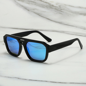 Gafas de Sol Retro de Marca, Superventas, con Doble Puente, Protección UV400, de PC, Diseño Personalizado, para Exteriores - Product Image 4