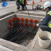 Conduit en plastique multi-trous haute résistance aux chocs pour une longue durée de vie, idéal pour les câbles enterrés