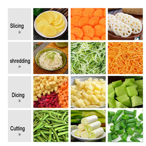 Tự động thép không gỉ đôi đầu trái cây và rau quả hành tây Nhẫn Dứa Cam <span class=keywords><strong>Slicer</strong></span> cắt slicing máy - Product Image 6