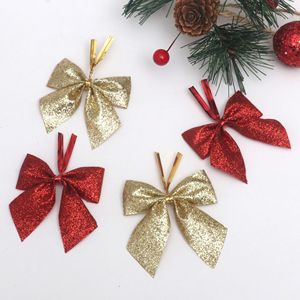Noeuds bordeaux pour arbre de Noël, noeuds brillants <span class=keywords><strong>rouge</strong></span> foncé, ornements pour arbre de Noël, noeuds pour emballage cadeau, décoration rustique pour les fêtes - Product Image 3