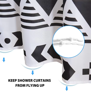 <span class=keywords><strong>Noir</strong></span> <span class=keywords><strong>blanc</strong></span> Boho imperméable ferme rideaux <span class=keywords><strong>de</strong></span> <span class=keywords><strong>douche</strong></span> bohème Chic géométrique moderne <span class=keywords><strong>tissu</strong></span> <span class=keywords><strong>rideau</strong></span> <span class=keywords><strong>de</strong></span> <span class=keywords><strong>douche</strong></span> pour salle <span class=keywords><strong>de</strong></span> bain - Product Image 5
