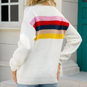 Maglione grande maglioncino per <span class=keywords><strong>maglieria</strong></span> Intercolor da S-XL autunno nuova combinazione sottile da donna - Product Image 6