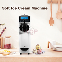 Machine à crème glacée pour café, machine à crème glacée molle commerciale, machine à faire de la crème glacée molle 220v, petite mini-machine à crème glacée molle pour la maison