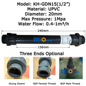 [KH-GDN15(1/2 ")] 0,5 Zoll grauer Ozon mischer UPVC Elements Ozon statischer Mischer für Wasser aufbereitung misch rohr - Product Image 2