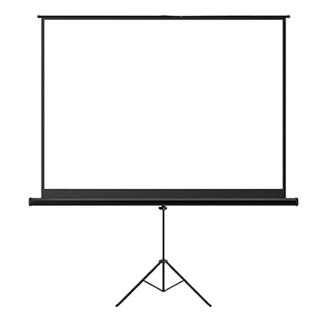Mini New 100 Inch Foldable Stand Tripod Home Projector Screen Curtain