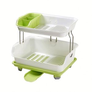 Household Kitchen Items Plastic <b>Dish</b> Rack Organizer Kitchen Utensils Storage Basket <b>Stand</b> - Product Image 6