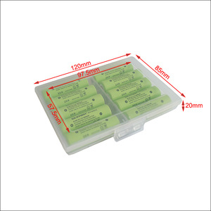 Estuche portátil para baterías, caja de almacenamiento de plástico transparente con 10 ranuras para pilas AA AAA - Product Image 2