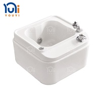 Bassin de pédicure pour salon de manucure, tout style, avec lumière LED vibrante et drainage automatique