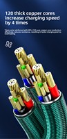 Kabel Daya Ponsel Multifungsi 3 in 1 Kabel Data USB Kustom Dengan Logo Tipe C Pengisian Cepat Ponsel USB Tipe C Android