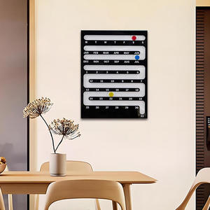 Calendario Perpetuo Deslizante de Acrílico Personalizado, Estilo Art <span class=keywords><strong>Deco</strong></span> Creativo, para Escritorio y Pared, Decoración para Sala de Estar - Product Image 5