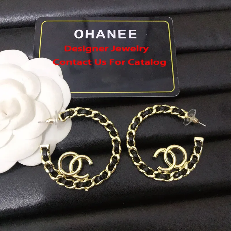 Boucles d'oreilles créoles personnalisées Designer Luxury Cc Famous Brand Jewelry
