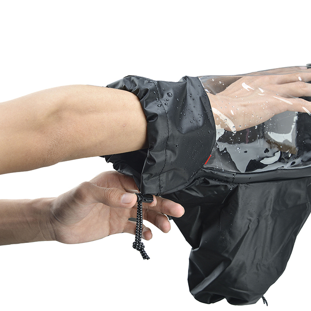 Waterproof Camera Raincoat Nylon Transparent TPU Camera Rain Cover Dustproof Protector for DSLR Camera