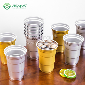 Gobelets en aluminium gravés pour les faveurs de mariage, cadeaux personnalisés avec logo, gobelets en métal réutilisables, <span class=keywords><strong>lot</strong></span> - Product Image 3