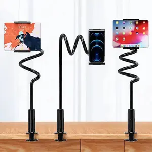 New Gooseneck Tablet Holder Stand Flexible Arm Clip Tablet Mount For iPad Mini Pro Air/Galaxy Tabs 5-11inch Devices