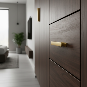 Vente en gros de poignée d'armoire en alliage de zinc doré de 96mm pour portes de placard et de garde-robe pour tiroirs-Fournisseur de matériel de meubles - Product Image 3