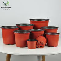 Ventes en gros de pots de pépinière en terre cuite de 5 gallons, sur mesure, grands pots en plastique colorés en forme de dôme, épaissis pour le jardin