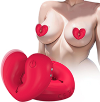 Leichtgewichtiger Silikon-Nippel-Vibrator für Frauen Unsichtbare Nippel-Stimulationsklemmen Intimes Sexspielzeug für Paare