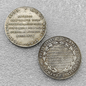 1793 Koin POLANDIA Gaya Antik Koin Peringatan, Hadiah, Dekorasi Rumah - Product Image 1