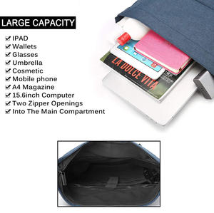 Sac à dos professionnel personnalisé pour hommes Sac à dos scolaire ou de travail à fermeture étanche avec port USB - Product Image 3