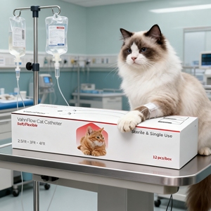 สายสวนปัสสาวะสำหรับแมวตัวผู้ ยี่ห้อ Tom Cat พร้อมสายนำทาง - Product Image 3