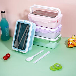 Boîte à <span class=keywords><strong>lunch</strong></span> isotherme en silicone pour enfants, boîte à <span class=keywords><strong>lunch</strong></span> scolaire, boîte à <span class=keywords><strong>lunch</strong></span> thermique pour enfants, ensemble pour enfants et adultes - Product Image 3