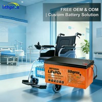 Batterie pour fauteuil roulant électrique 36V100AH 3.6KWh LiFePO4 de haute qualité avec BMS intelligent et haute efficacité pour fauteuil roulant électrique CE FCC RoHS UN38.3