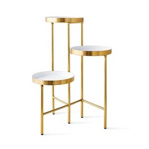 Muebles de sala de estar de última tendencia, mesa de centro moderna con estructura de hierro y tablero de hierro, muebles de decoración para el hogar, mesa central. - Product Image 1