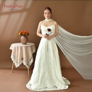 YouLaPan VG124 R elegante monostrato da sposa scialle con perline da sposa con maniche in paillettes a maglia senza maniche - Product Image 2